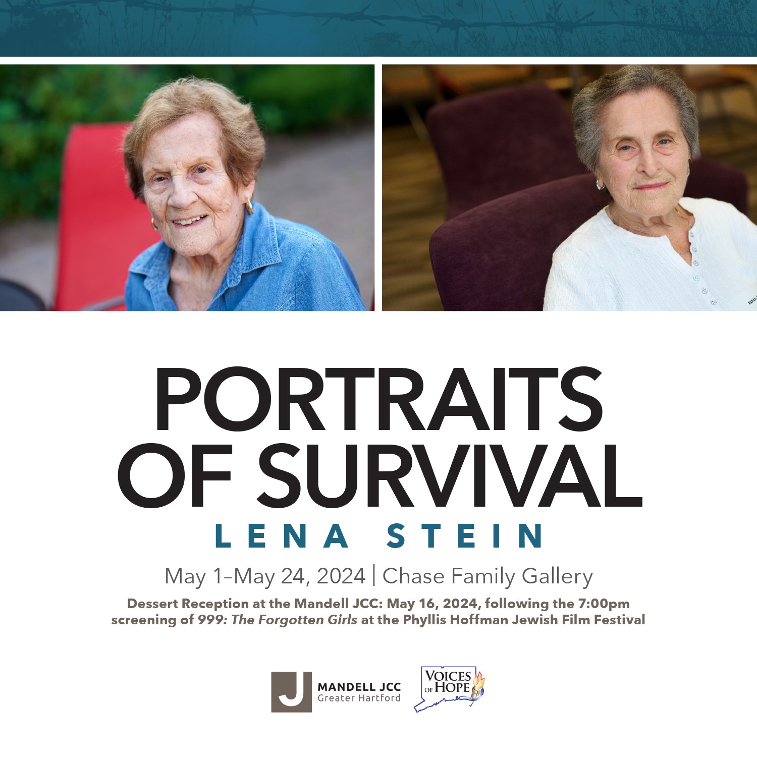 Portraits of Survival Exhibit at the Mandell JCC!