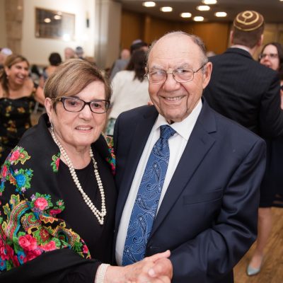 Rabbi and Ruth holding hands